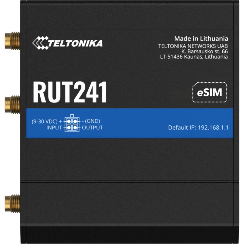 Teltonika RUT241 router przemysłowy 4G / LTE (RUT241010000)