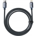 KABEL USB-C / Lightning iPhone Baseus Crystal CAJY000201 1.2m 20W PD Quick Charging CZARNY W OPLOCIE PREMIUM KABEL USB-C / Lightning iPhone Baseus Crystal CAJY000201 1.2m 20W PD Quick Charging CZARNY W OPLOCIE PREMIUM
