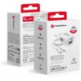 ŁADOWARKA SIECIOWA Forcell F-Energy GaN III VT-41 33 W 1x USB-C 1x USB-A PD 3.0 QC 4.0 BIAŁA