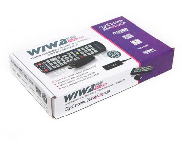 Tuner DVB-T/T2 WIWA H.265 MINI LED