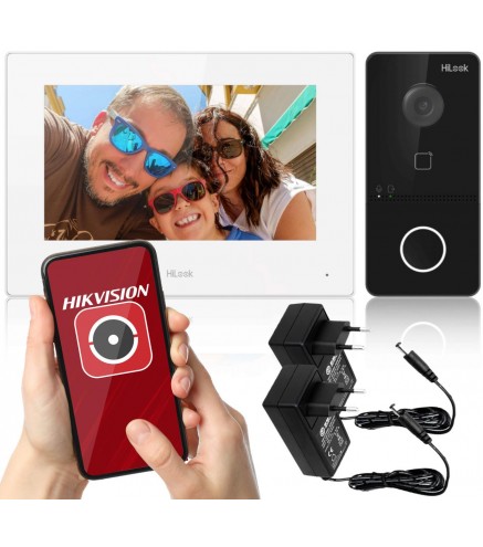 Zestaw wideodomofonowy IP Hilook by hikvision IP-VIS-SLIM-W