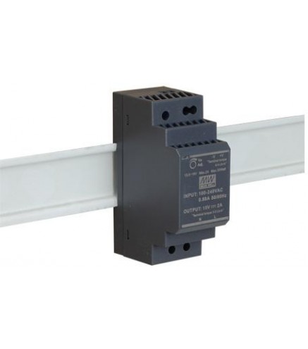 ZASILACZ IMPULSOWY NA SZYNĘ DIN MEAN WELL HDR-30-15 15V/30W/2A