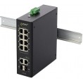 Switch przemysłowy PoE PULSAR ISFG108 (8xPoE, 2xSFP, 2xRJ45)