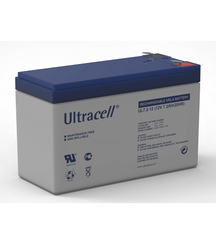Akumulator AGM ULTRACELL UL 12V 7.2Ah F2