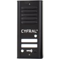 DOMOFON CYFRAL COSMO 2-LOKATORKI CZARNA KASETA CZARNE UNIFONY