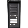DOMOFON CYFRAL COSMO 2-LOKATORKI CZARNA KASETA CZARNE UNIFONY