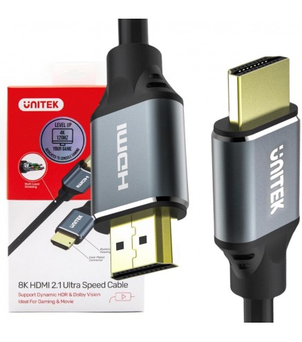 Kabel HDMI Unitek C138W 2.1 8K UHD 2m