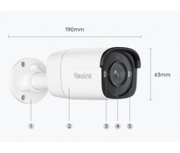 Kamera IP Reolink P320 5MP POE biała