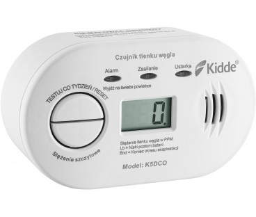Czujnik czadu z wyświetlaczem Kidde K5DCO