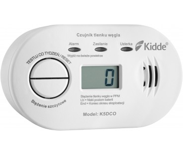 Czujnik czadu z wyświetlaczem Kidde K5DCO