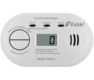Czujnik czadu z wyświetlaczem Kidde K5DCO