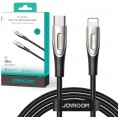 Kabel USB-C / Lightning Joyroom Star-Light Series SA27-CL3 120cm 30W w oplocie czarny Kabel USB-C / Lightning Joyroom Star-Light Series SA27-CL3 120cm 30W w oplocie czarny