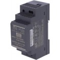 Przewodowy zasilacz 24v dc 30w na szynę din czarny ZS-24/30 Tech Sterowniki