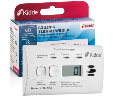Czujnik czadu z wyświetlaczem Kidde K10LLDCO