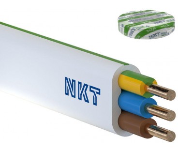 Przewód NKT instal PLUS YDYp 3x2,5 żo 450/750V 100m