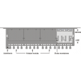 Obudowa do szafy RACK 19' na 4 kanałowe moduły przepięciowe EWIMAR PTU/PTF-6-RACK