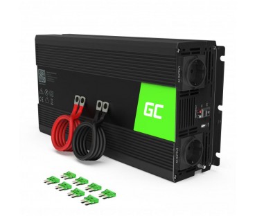 PRZETWORNICA NAPIĘCIA INWERTER Green Cell 24V / 230V 500W/1000W MODYFIKOWANA SINUSOIDA INV04DE