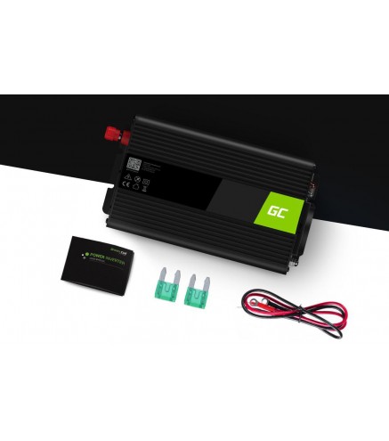 PRZETWORNICA NAPIĘCIA INWERTER Green Cell 24V / 230V 500W/1000W MODYFIKOWANA SINUSOIDA INV04DE