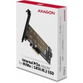 Adapter Axagon PCEM2-D PCIe NVME + SATA M.2 Adapter Axagon PCEM2-D PCIe NVME + SATA M.2