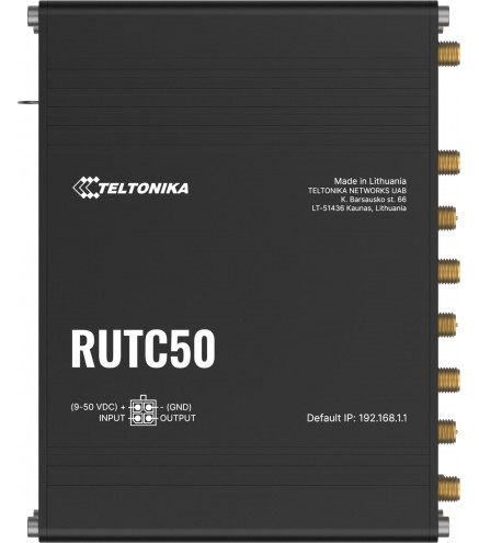 Teltonika RUTC50 router przemysłowy 5G (RUTC50200000)