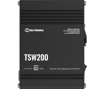 Teltonika TSW200 switch przemysłowy 8xGE 2xSFP PoE (TSW2000000B0) DIN