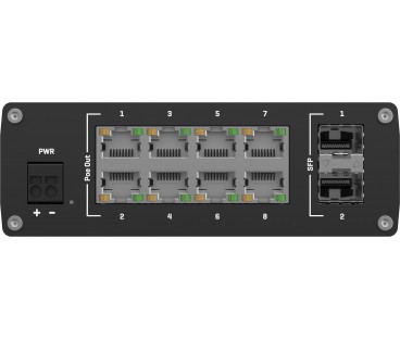Teltonika TSW200 switch przemysłowy 8xGE 2xSFP PoE (TSW2000000B0) DIN