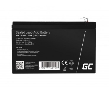 AKUMULATOR AGM Green Cell VRLA 12V 7Ah