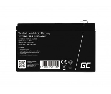 AKUMULATOR AGM Green Cell VRLA 12V 12Ah