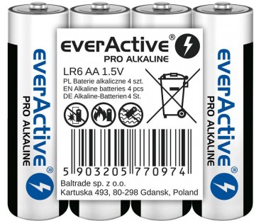 Bateria LR6 (AA) everActive Pro Alcaline (folia 4 szt.)