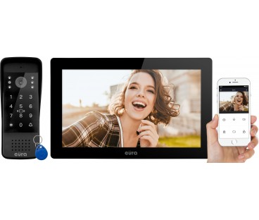 WIDEODOMOFON EURA VDP-86A3 - monitor 10" czarny TUYA
