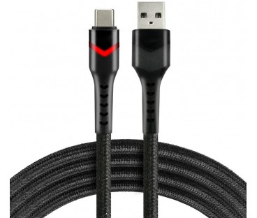 KABEL USB-A / USB-C RGB LED everActive CBB-1CBR 100cm 3A