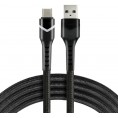 KABEL USB-A / USB-C RGB LED everActive CBB-1CBR 100cm 3A