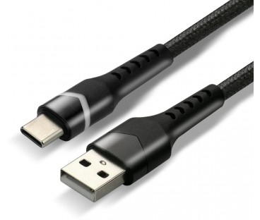 KABEL USB-A / USB-C RGB LED everActive CBB-1CBR 100cm 3A