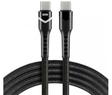 KABEL USB-C / USB-C RGB LED everActive CBB-1PDR 100cm 3A