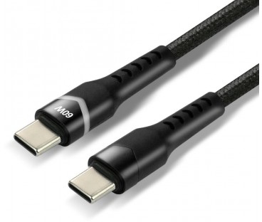 KABEL USB-C / USB-C RGB LED everActive CBB-1PDR 100cm 3A