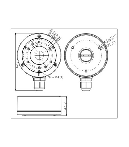 ADAPTER HIKVISION DS-1280ZJ-XS