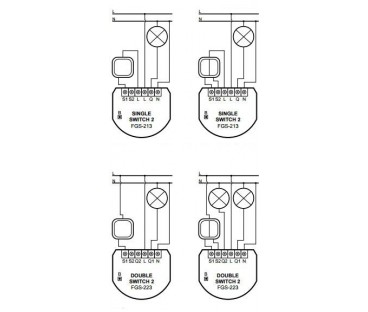 Moduł przekaźnikowy Single Switch 2 FIBARO FGS-213