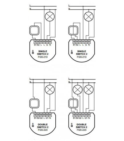 Moduł przekaźnikowy Single Switch 2 FIBARO FGS-213