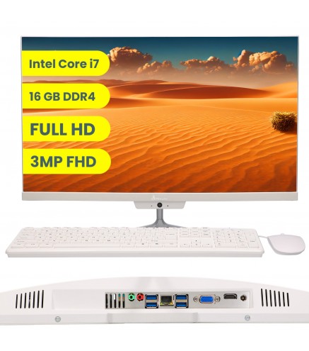 Extralink 24" All-In-One Pc Business | Zestaw Komputerowy | Intel I7-11370H, 16Gb Ddr4, 512Gb Ssd, Klawiatura, Mysz, Kamera