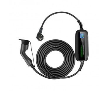 Extralink Bs-Pcd030 16A 3.6Kw Schuko | Przenośna Ładowarka Do Samochodu Elektrycznego | 1 Faza, 5,5M, Wyświetlacz Lcd, Ip67