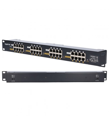 Extralink 16 Portowy | Gigabit Poe Injector | 16X 1000Mb/s Rj45, Obudowa Rack