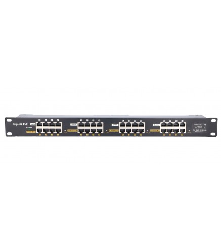 Extralink 16 Portowy | Gigabit Poe Injector | 16X 1000Mb/s Rj45, Obudowa Rack