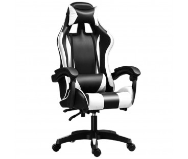Extralink Gaming | Fotel Gamingowy | Biurowy, Obrotowy, Kubełkowy, Czarno-Biały, G-526