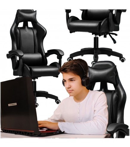 Extralink Gaming | Fotel Gamingowy | Biurowy, Obrotowy, Kubełkowy, Czarny, G-524