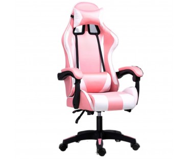 Extralink Gaming | Fotel Gamingowy | Biurowy, Obrotowy, Kubełkowy, Różowo-Biały, G-525