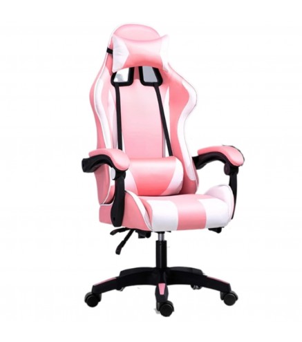 Extralink Gaming | Fotel Gamingowy | Biurowy, Obrotowy, Kubełkowy, Różowo-Biały, G-525