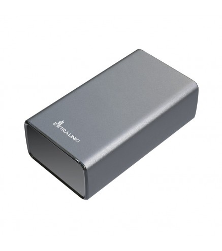 Extralink Epb-127 30000Mah Srebrny | Powerbank | Power Bank, 65W Pd, Usb-C