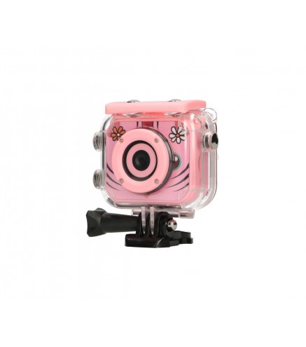 Extralink Kids Camera H18 Różowa | Kamera | 1080P 30Fps, Ip68, Wyświetlacz 2.0"