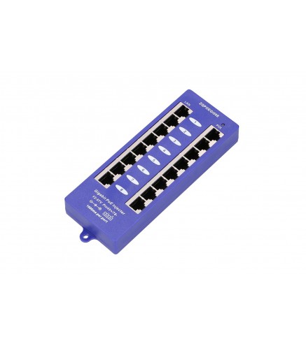 Extralink 8 Portowy | Gigabit Poe Injector | 8X 1000Mb/s Rj45, Mode B