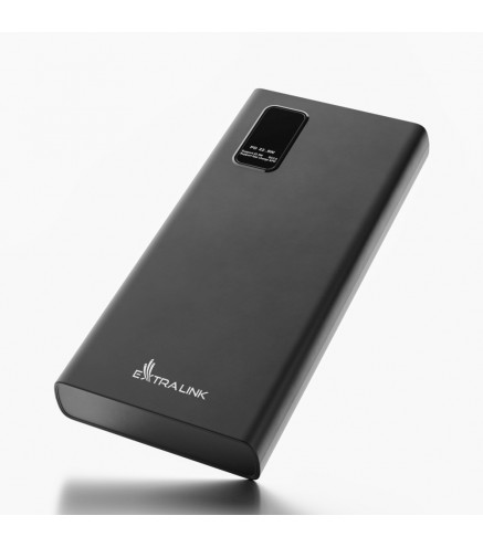 Extralink Epb-067B 10000Mah Czarny | Powerbank | Power Bank, Fast Charging, Usb-C